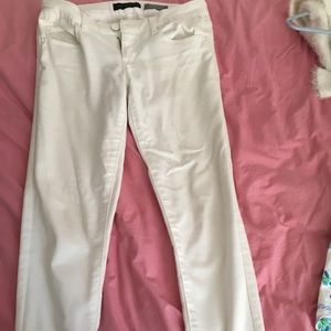 Cropped White Jeggings/Jeans